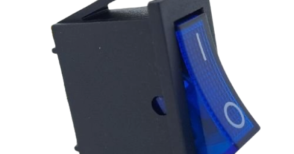 Blue Illuminated Rocker Switch | 13.5*30.5mm