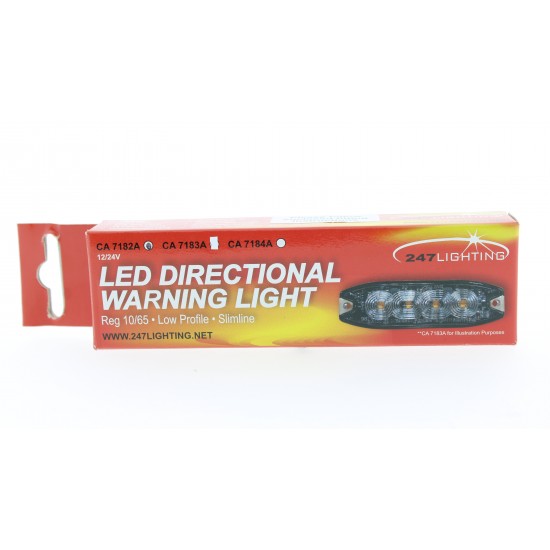 LED Directional Warning Light Red - 9W 