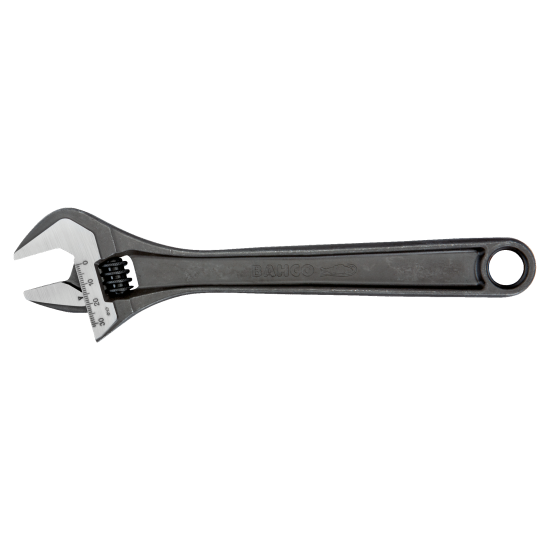 Central Nut Adjustable Wrench with Phosphate Finish