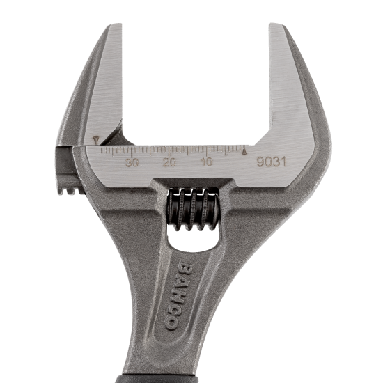 ERGO™ Central Nut Wide Opening Jaw Adjustable Wrench with Rubber Handle