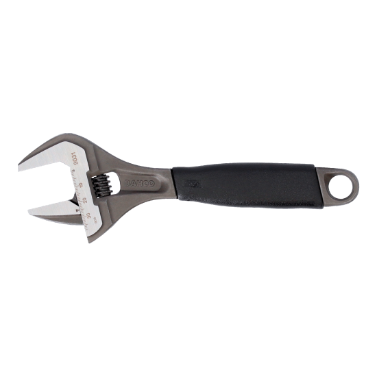 ERGO™ Central Nut Wide Opening Jaw Adjustable Wrench with Rubber Handle