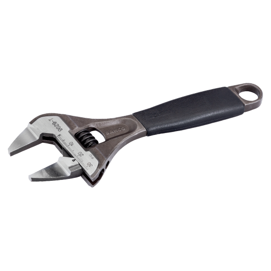 ERGO™ Central Nut Wide Opening Thin Jaw Adjustable Wrench with Rubber Handle