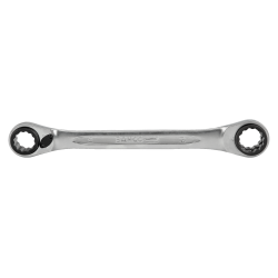 4-in-1 Ratcheting Ring Wrench with Chrome Finish