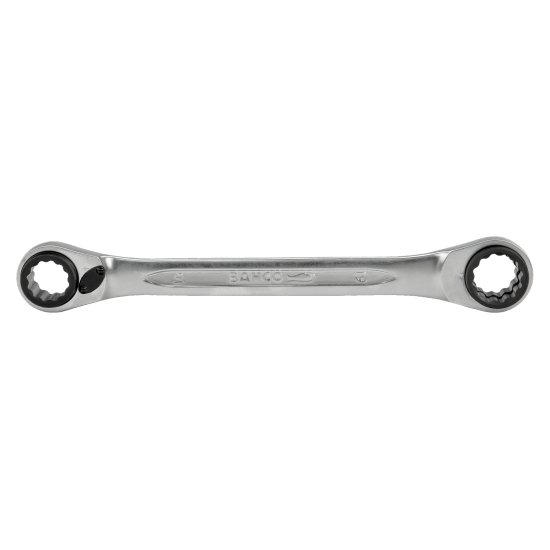 4-in-1 Ratcheting Ring Wrench with Chrome Finish