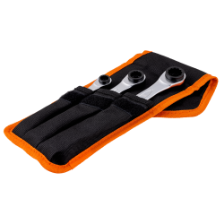 4-in-1 Ratcheting Ring Wrench Set - 3 Pcs