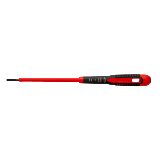 Bahco Insulated Slotted Screw Driver 1000v - 3mm, 3.5mm, 4mm, 5.5mm, 6.5mm