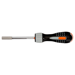 Phillips/Pozidriv/Slotted LED Light Ratcheting Screwdriver with Ratcheting Grip