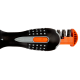 Phillips/Pozidriv/Slotted LED Light Ratcheting Screwdriver with Ratcheting Grip