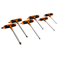 Hex Screwdriver Set with T-Handle Grip - 6 Pcs