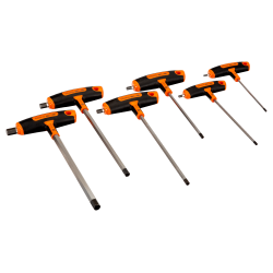 Hex Screwdriver Set with T-Handle Grip - 6 Pcs