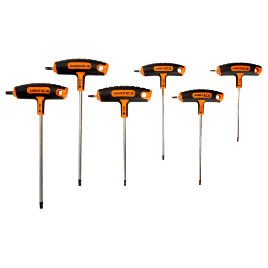 TORX® Screwdriver Set with T-Handle Grip - 6 Pcs