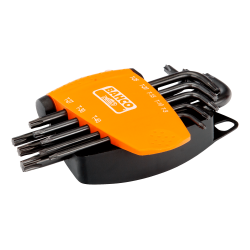 Long TORX® L-Key Set with Black Oxide Finish - 8 Pcs