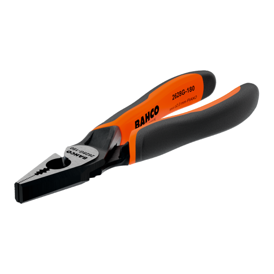 ERGO™ Combination Plier with Self-Opening Dual-Component Handles and Phosphate Finish