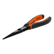 ERGO™ Long Snipe Nose Plier with Self-Opening Dual-Component Handles and Phosphate Finish