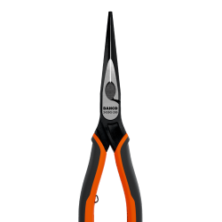 ERGO™ Long Snipe Nose Plier with Self-Opening Dual-Component Handles and Phosphate Finish