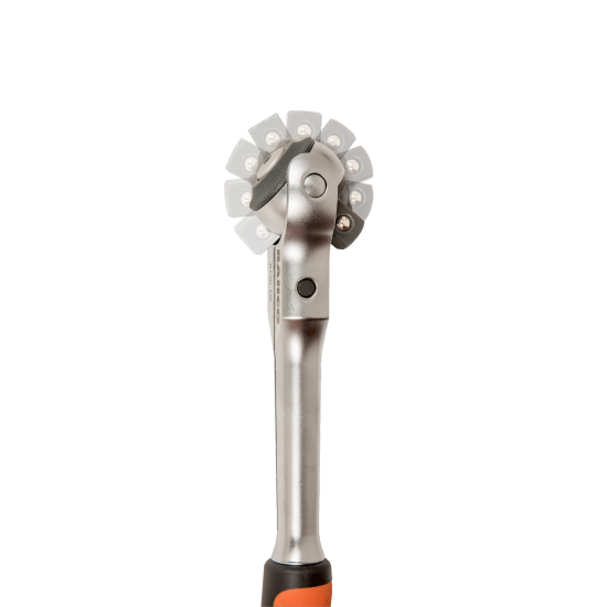 1/4" Swivel Head Ratchet with 72 Teeth and 5° Action Angle