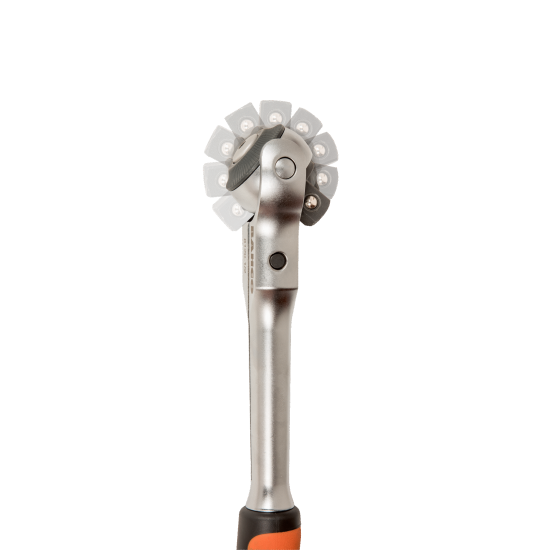 3/8" Swivel Head Ratchet with 72 Teeth and 5° Action Angle