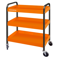 Three Tray Steel Roll Cart