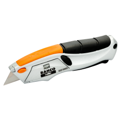 Squeeze Retractable Utility Knife with Rubber Grip Squeeze Retractable Utility Knife with Rubber Grip
