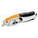 Squeeze Retractable Utility Knife with Rubber Grip