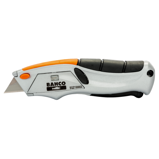 Squeeze Retractable Utility Knife with Rubber Grip