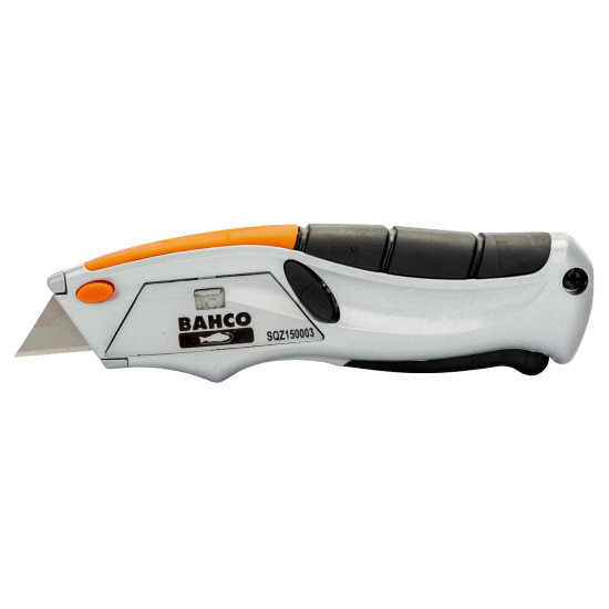 Squeeze Retractable Utility Knife with Rubber Grip