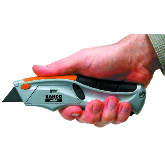 Squeeze Retractable Utility Knife with Rubber Grip