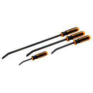 4 pcs Flat Head Pry Bars with Through Blade for Hammering