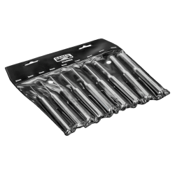 Cylindrical Drift Punch Set with Hexagonal Shank - 9 Pcs