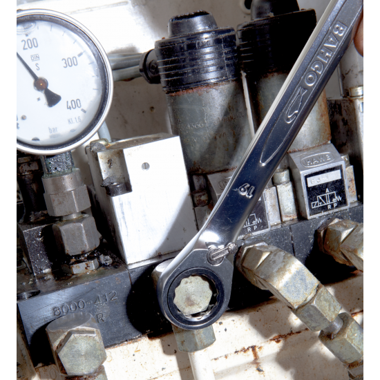 Metric Combination Ratcheting Wrench Set - 12 Pcs