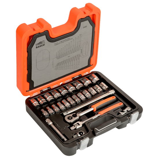 1/2" Square Drive Socket Set with Combination Spanner Set