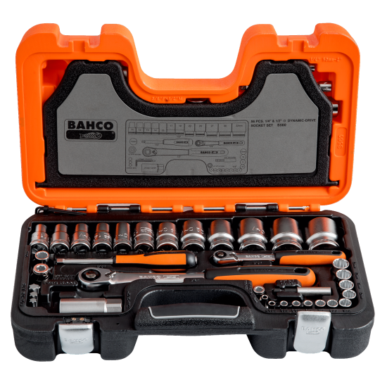 1/4" and 1/2" Square Drive Socket Set