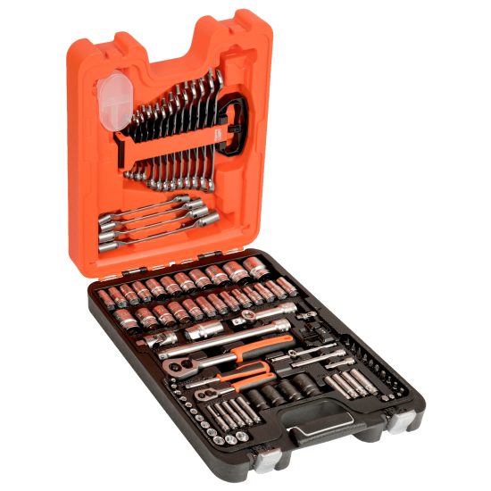 1/4" and 1/2" Square Drive Combination Spanner and Socket Set