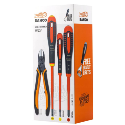 Bahco Side Cutter 160mm + Insulated Screwdrivers x 3