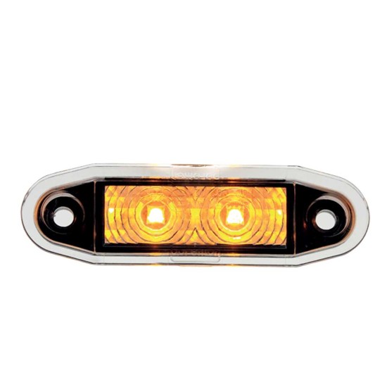 Boreman Flush Fit Marker Lamp - Amber