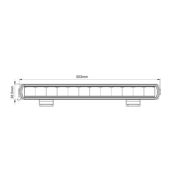 Boreman Ultra Slim Smoked Chrome LED Light Bar