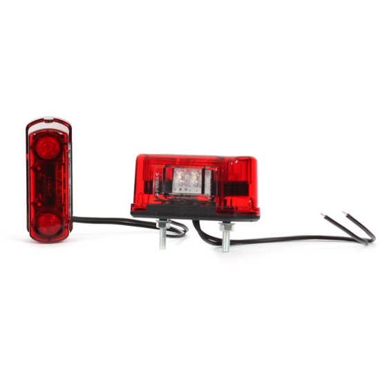 LED Number Plate Rear Lamp - Red