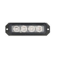 12/24V 12W Amber LED Strobe