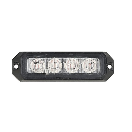 12/24V 12W Amber LED Strobe 