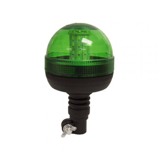 12/24V Green Flexi Din Pole Mount LED Beacon