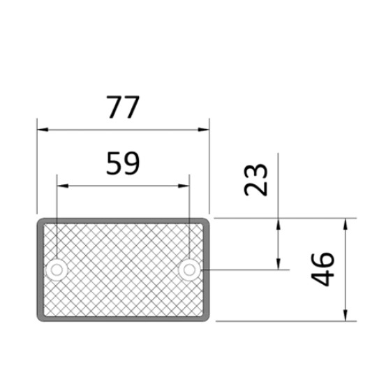 Self Adhesive Side Amber Reflector