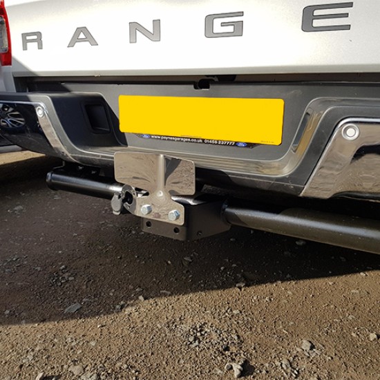 Stainless double bumper protector with single socket holder Stainless double bumper protector with single socket holder
