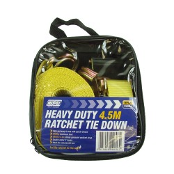 38mm X 4.5m 2500Kg Ratchet Strap & Hooks