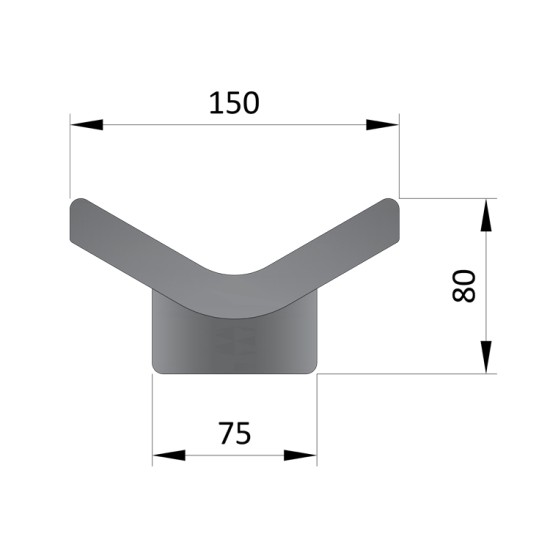 Blue Bow Snubber Block