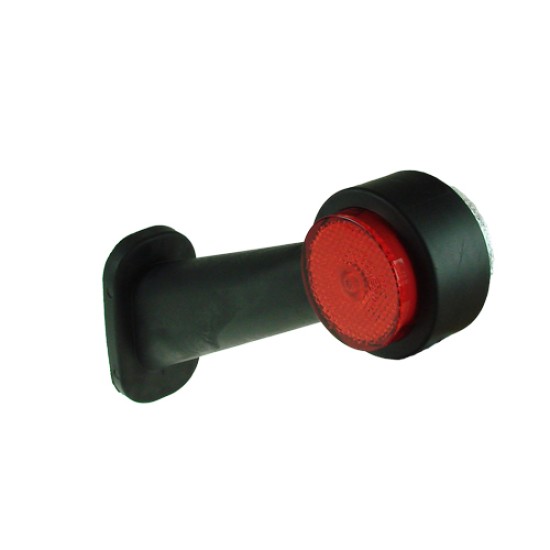 WAS 10-30V LED Right Hand Red / White 45 Degree Outline Marker & Reflector WAS 10-30V LED Right Hand Red / White 45 Degree Outline Marker & Reflector