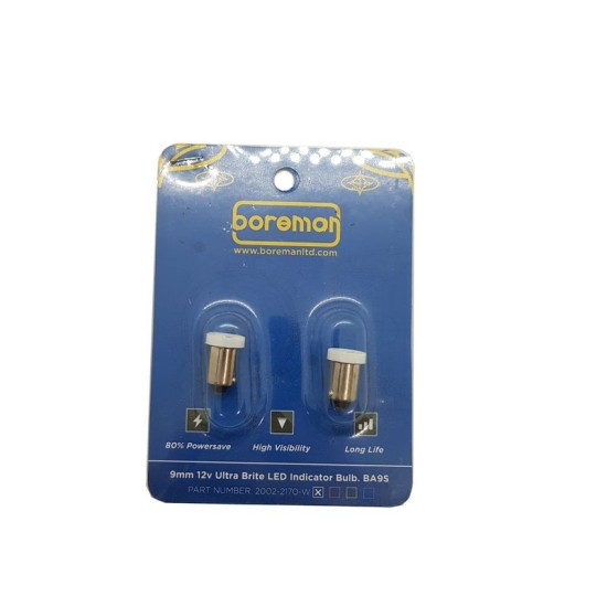 9MM 12V Ultra Brite LED Indicator Bulb