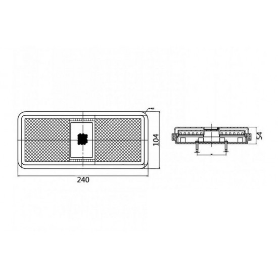 10-30V LED S/T/I/REF RECT LAMP