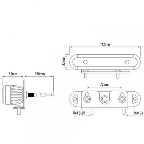 Amber LED Directional Lamp