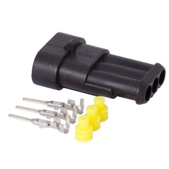 SuperSeal 3 Way Waterproof Female Connector