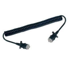 Heavy Duty 24V Spiral Connecting Lead 2X 24S Plugs